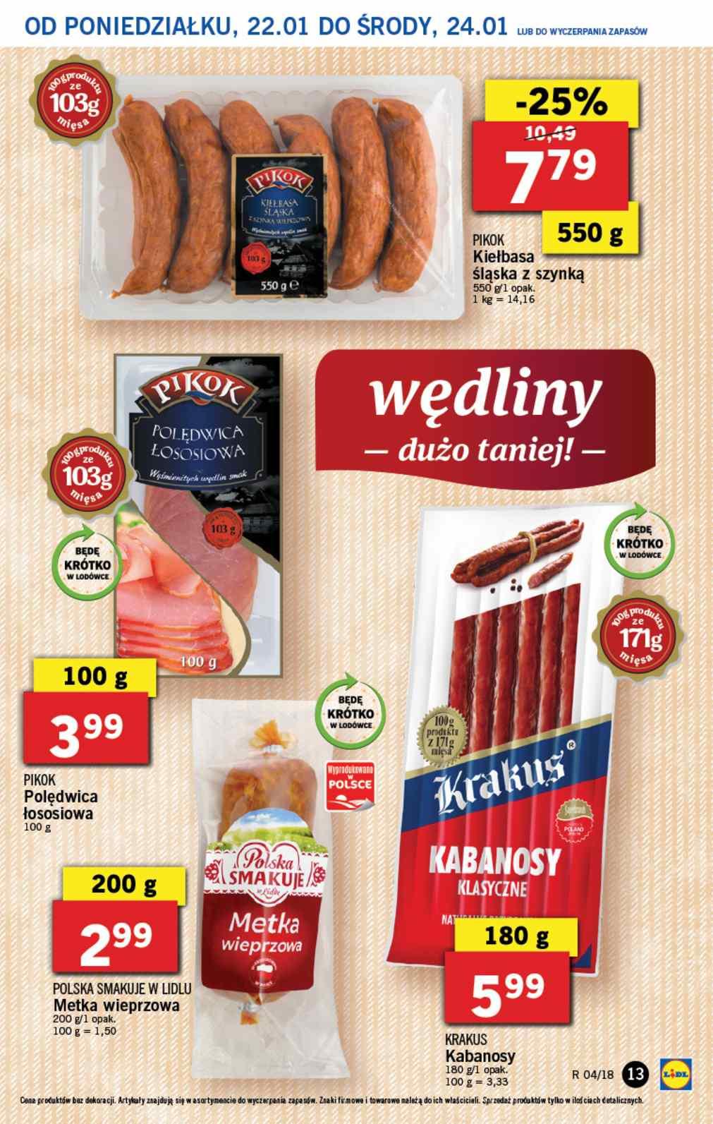 Gazetka promocyjna Lidl do 24/01/2018 str.13