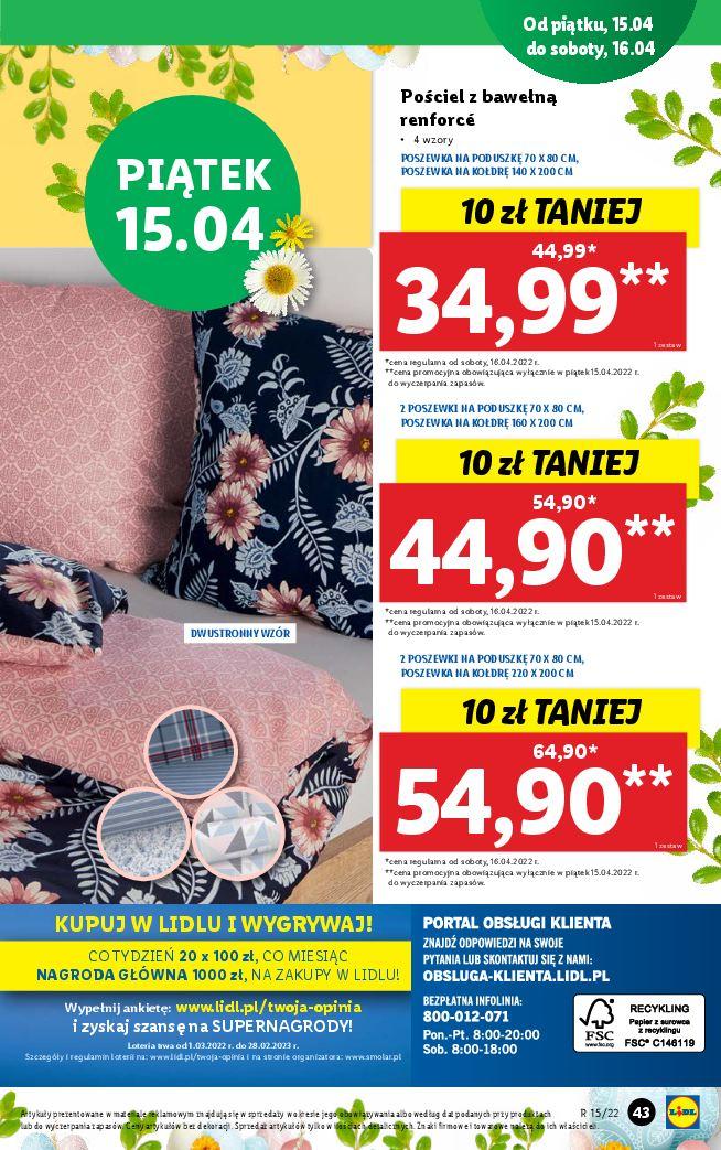 Gazetka promocyjna Lidl do 16/04/2022 str.43