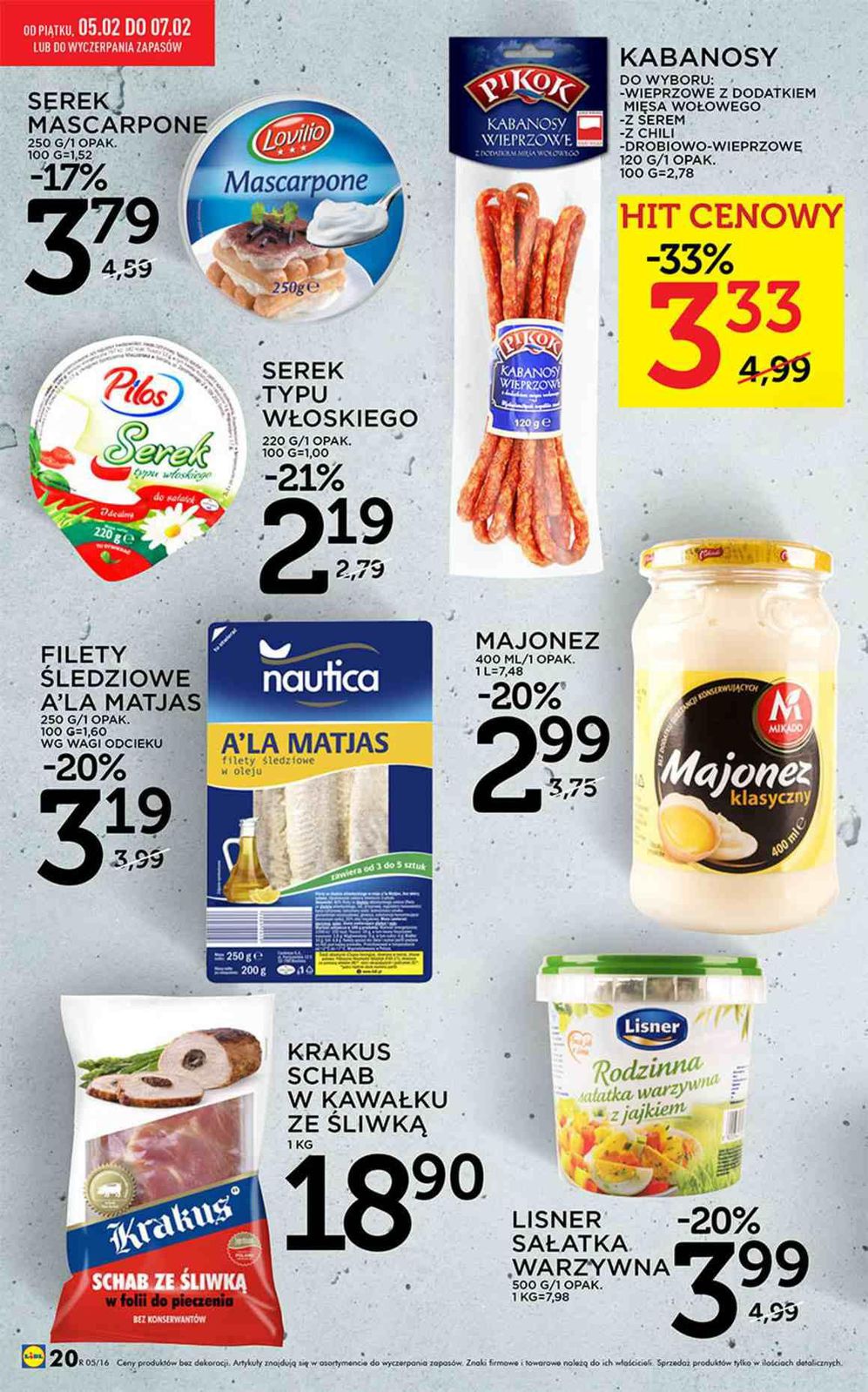 Gazetka promocyjna Lidl do 07/02/2016 str.20