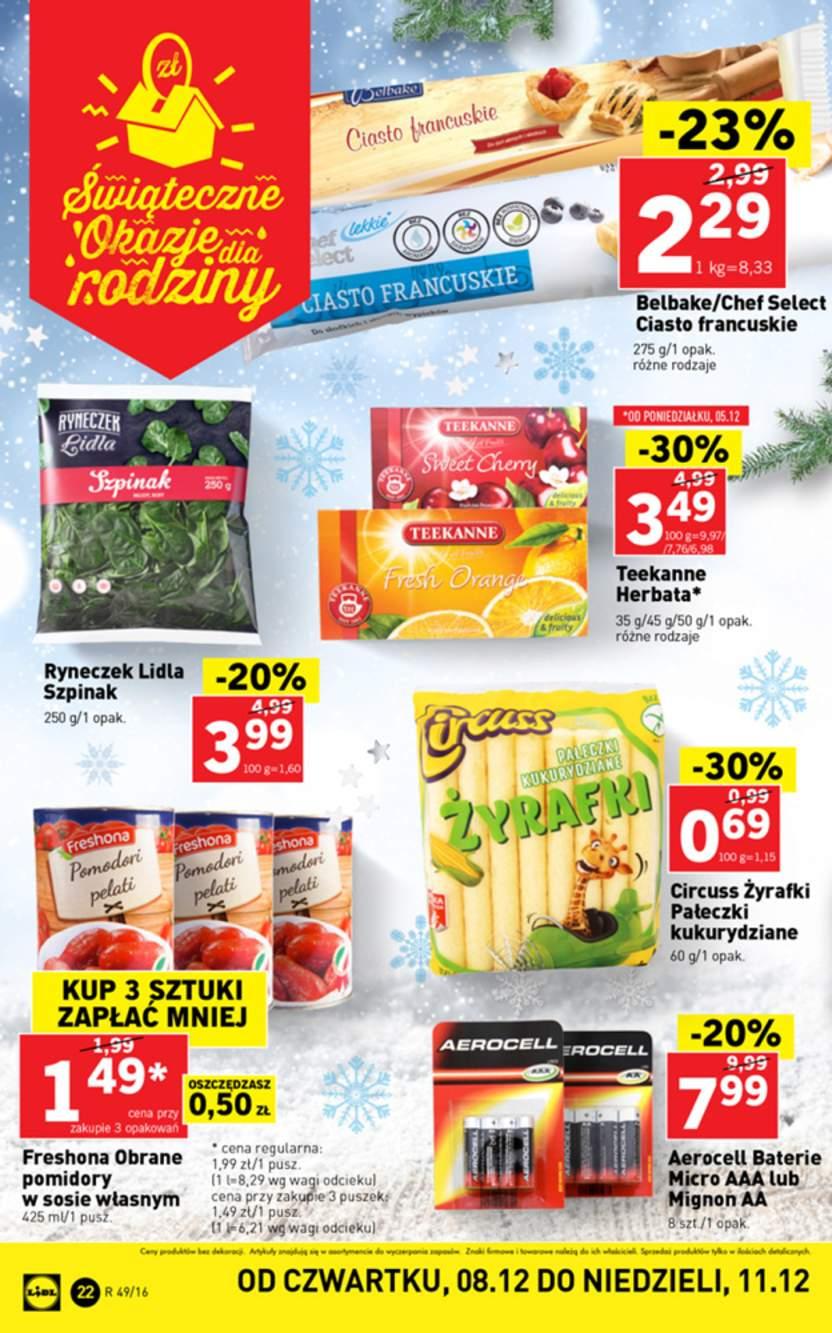 Gazetka promocyjna Lidl do 11/12/2016 str.22