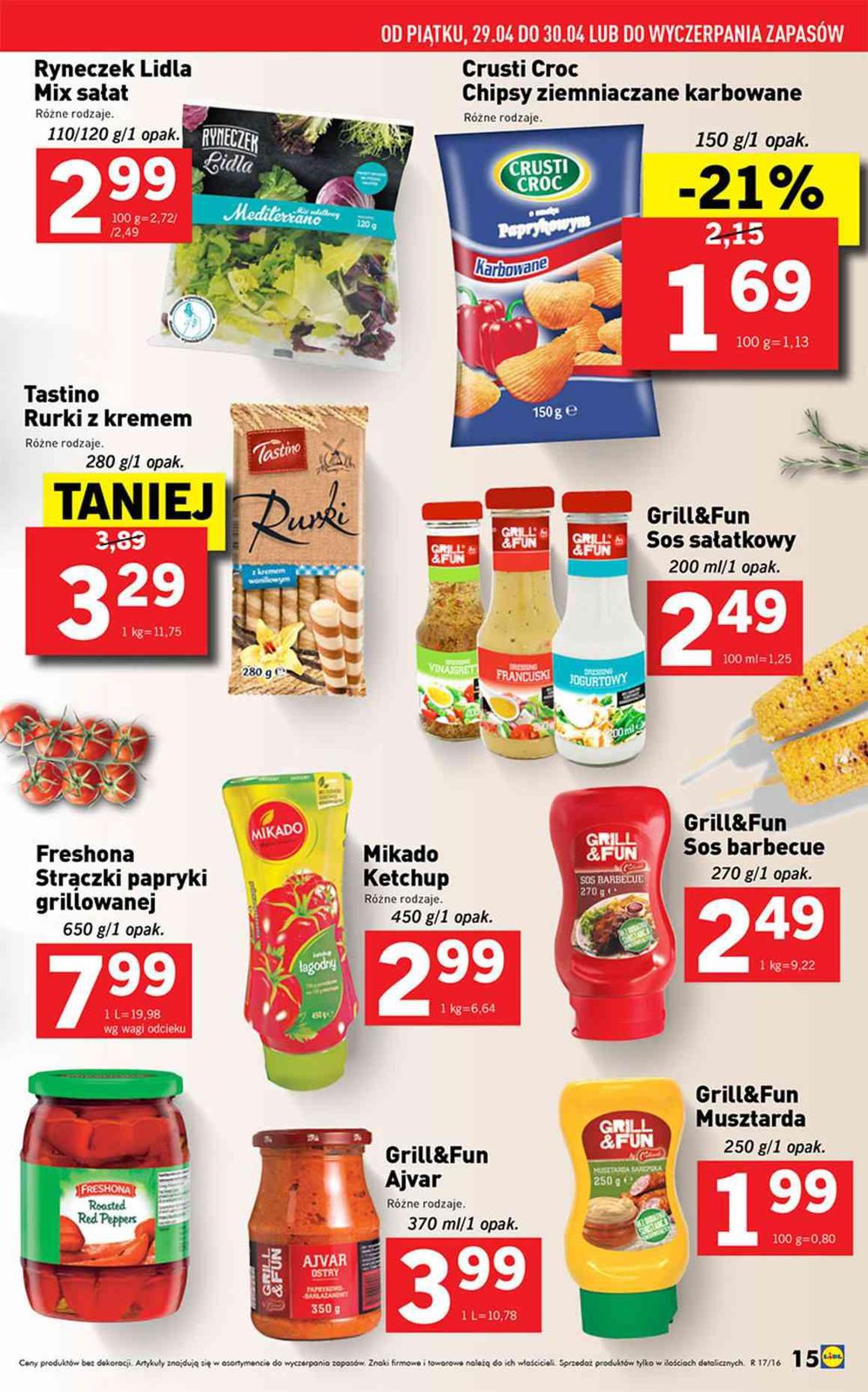 Gazetka promocyjna Lidl do 01/05/2016 str.15