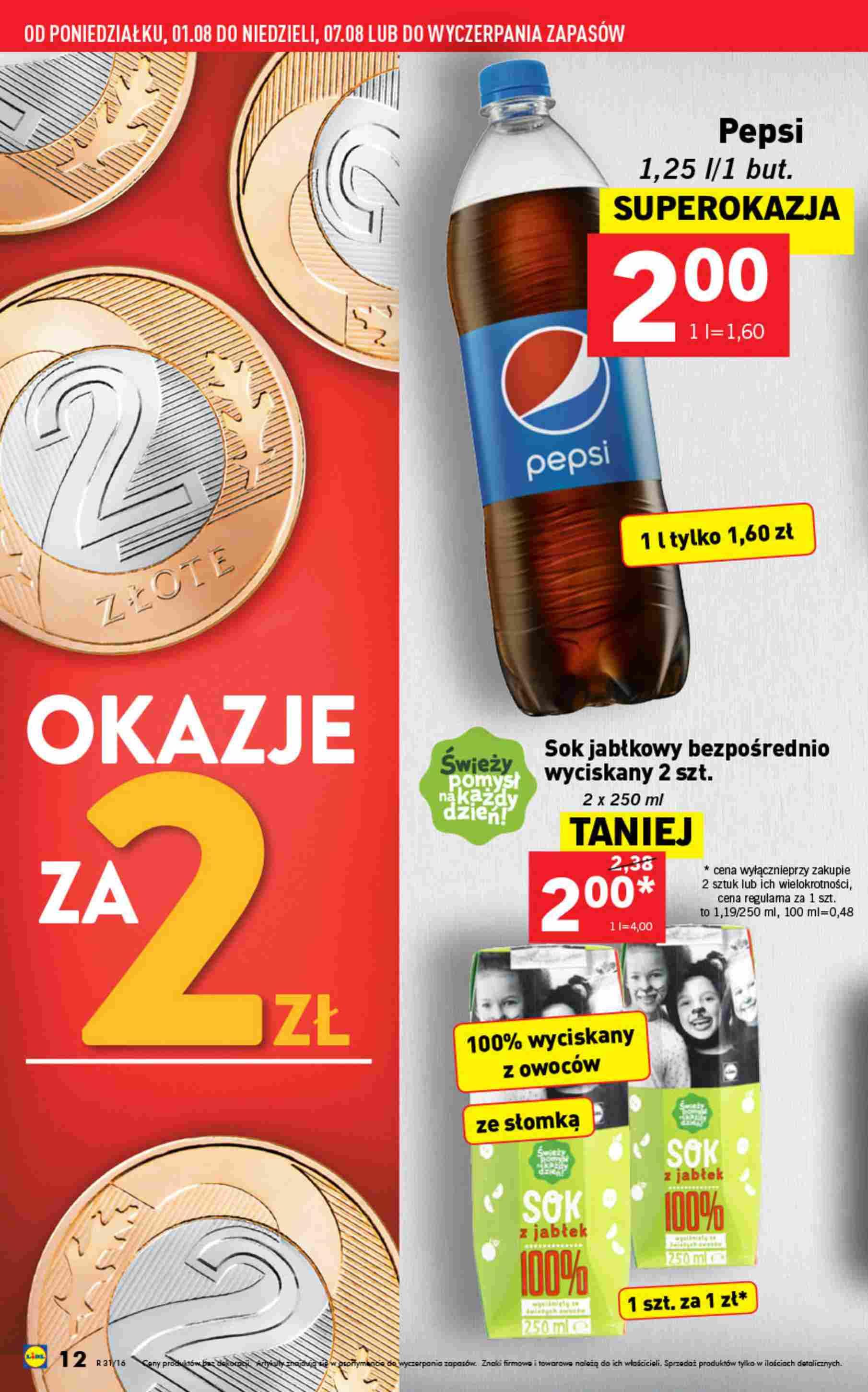 Gazetka promocyjna Lidl do 07/08/2016 str.12