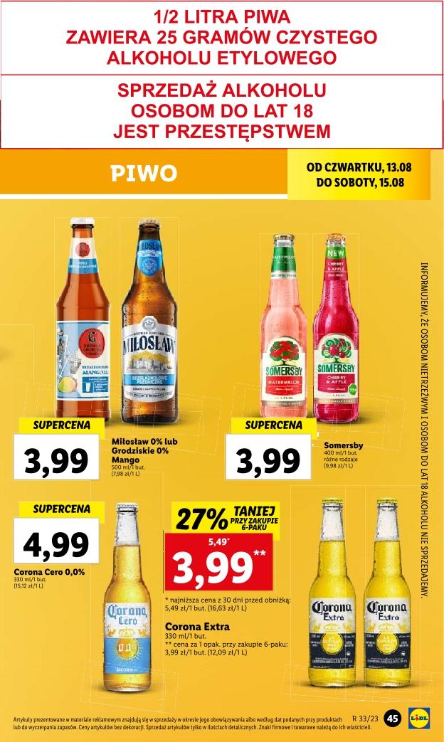 Gazetka promocyjna i reklamowa Lidl, "Lidl od czwartku", od 17/08/2023