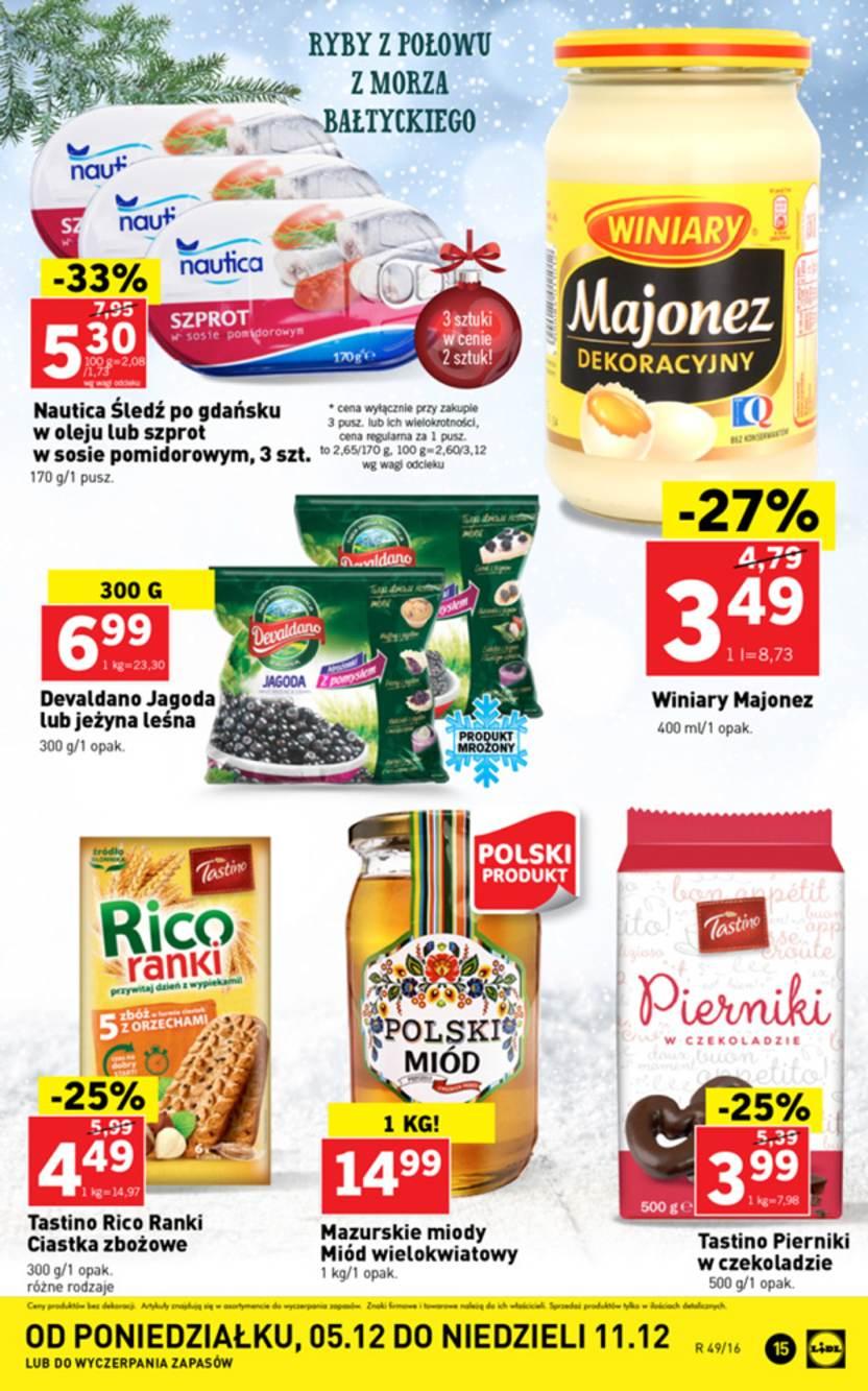 Gazetka promocyjna Lidl do 11/12/2016 str.15