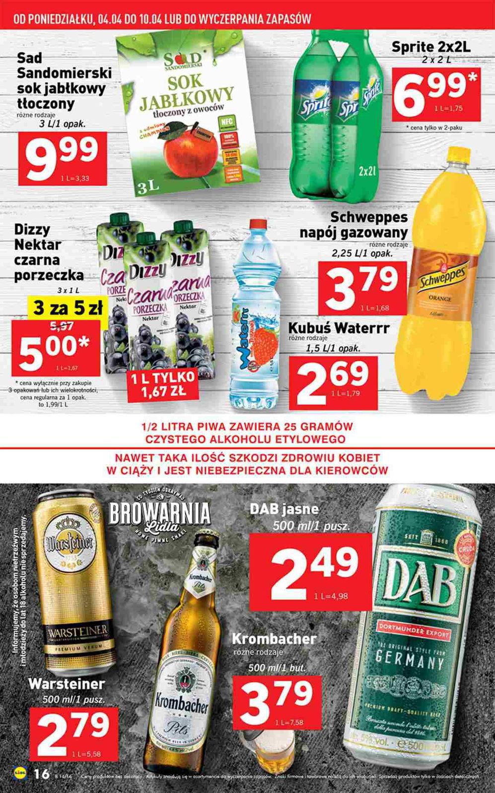 Gazetka promocyjna Lidl do 10/04/2016 str.16