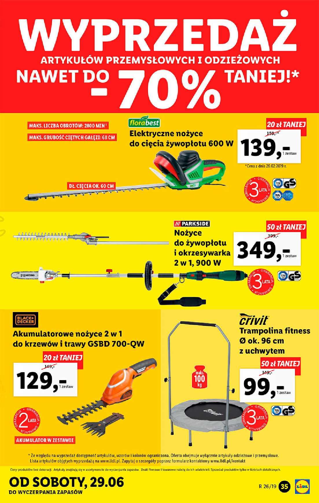 Gazetka promocyjna Lidl do 30/06/2019 str.35