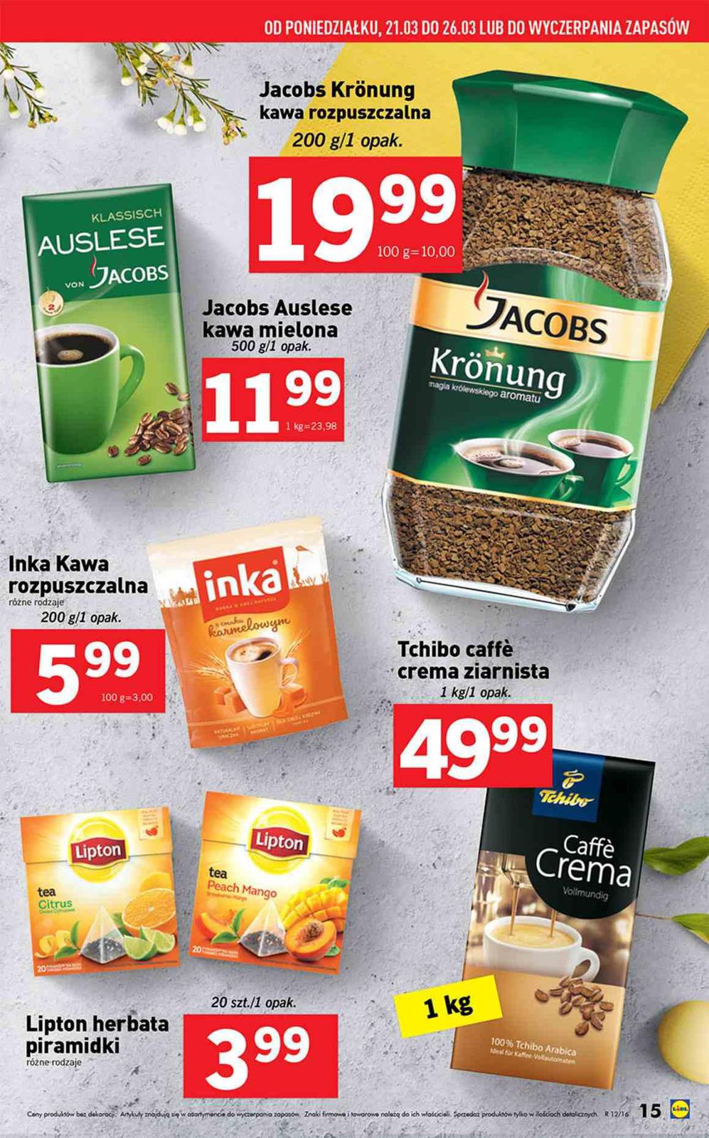 Gazetka promocyjna Lidl do 26/03/2016 str.15