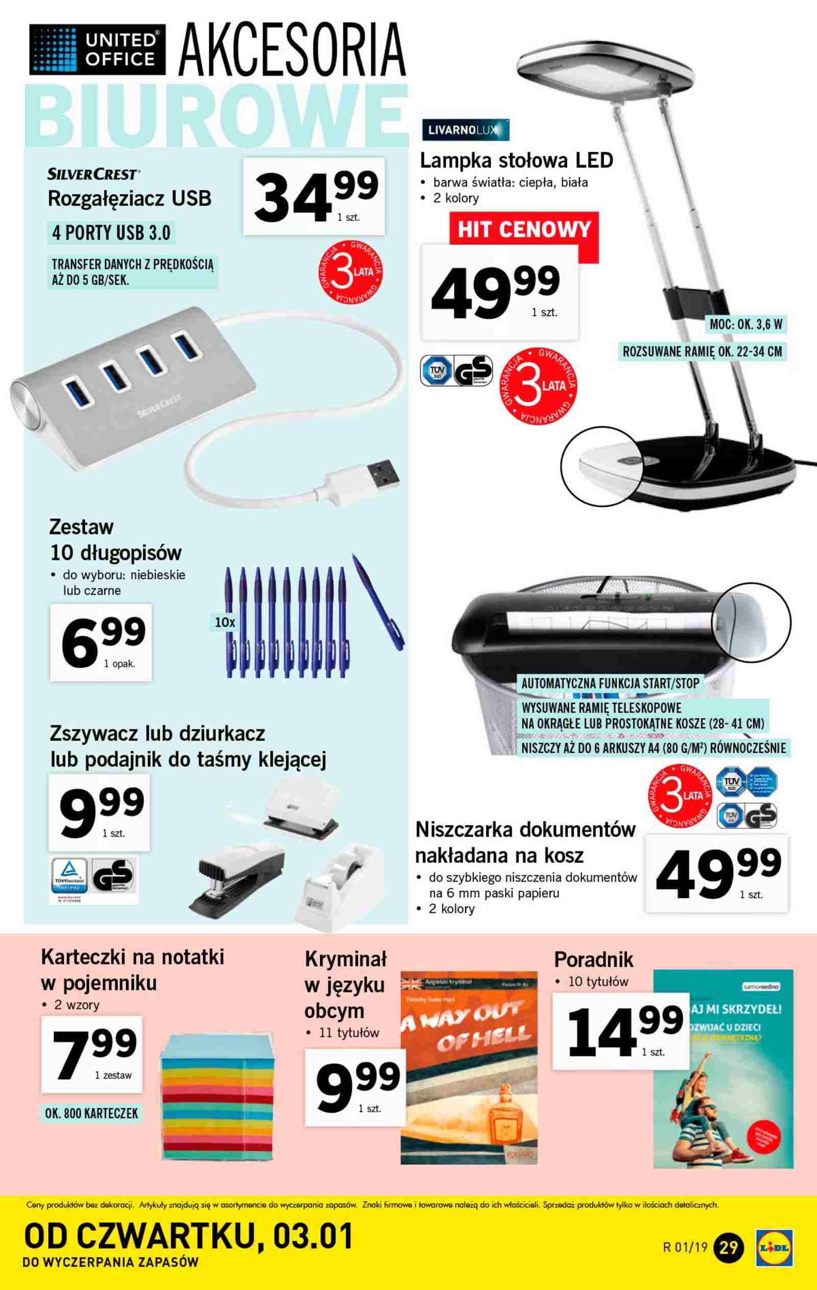 Gazetka promocyjna Lidl do 05/01/2019 str.29