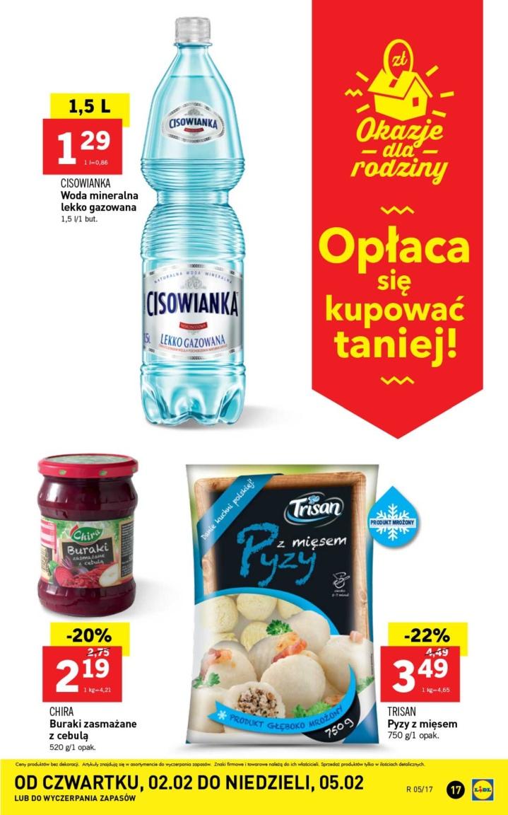 Gazetka promocyjna Lidl do 05/02/2017 str.17