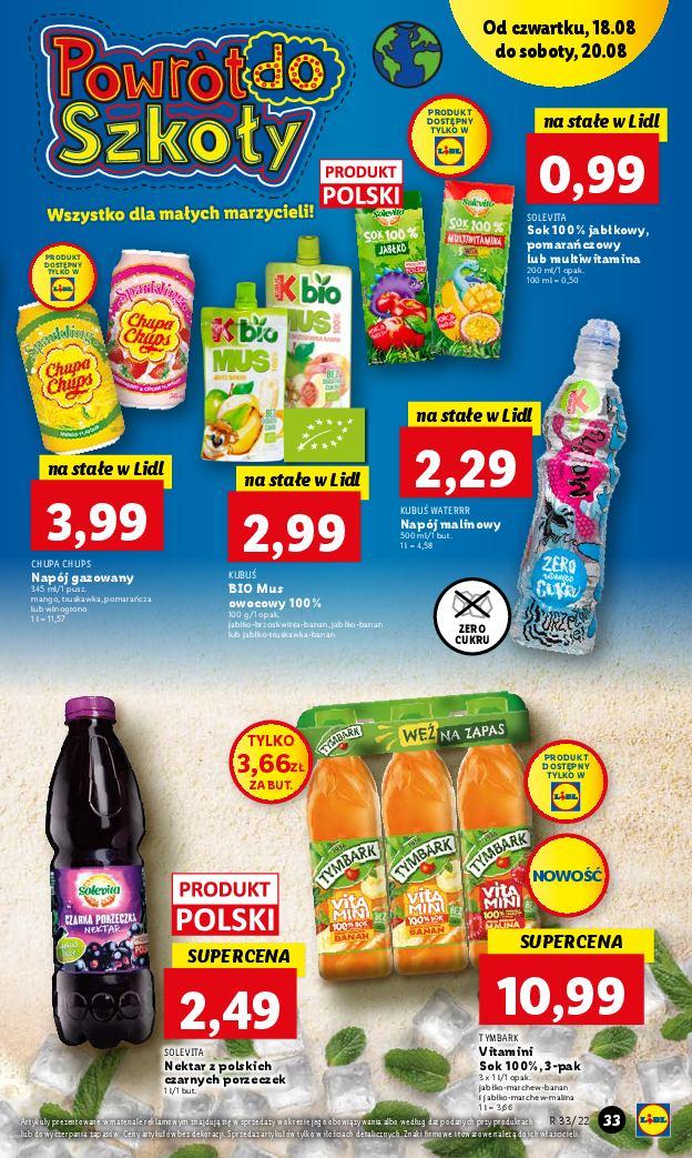 Gazetka promocyjna Lidl do 20/08/2022 str.33