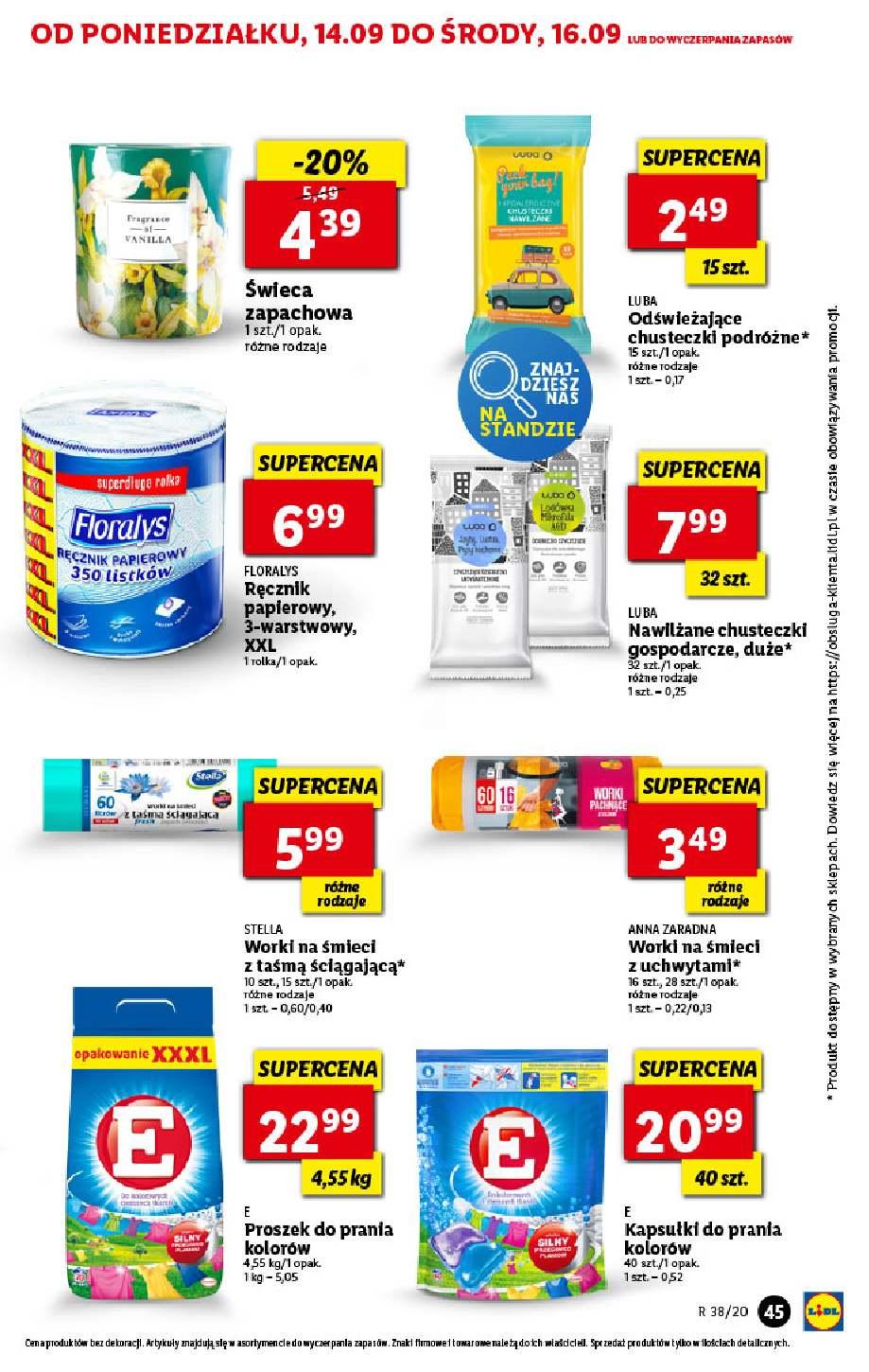 Gazetka promocyjna Lidl do 16/09/2020 str.45