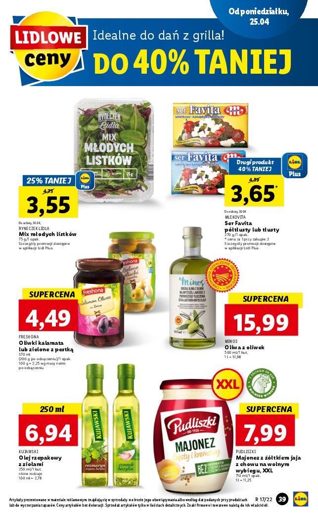 Gazetka promocyjna Lidl do 27/04/2022 str.39