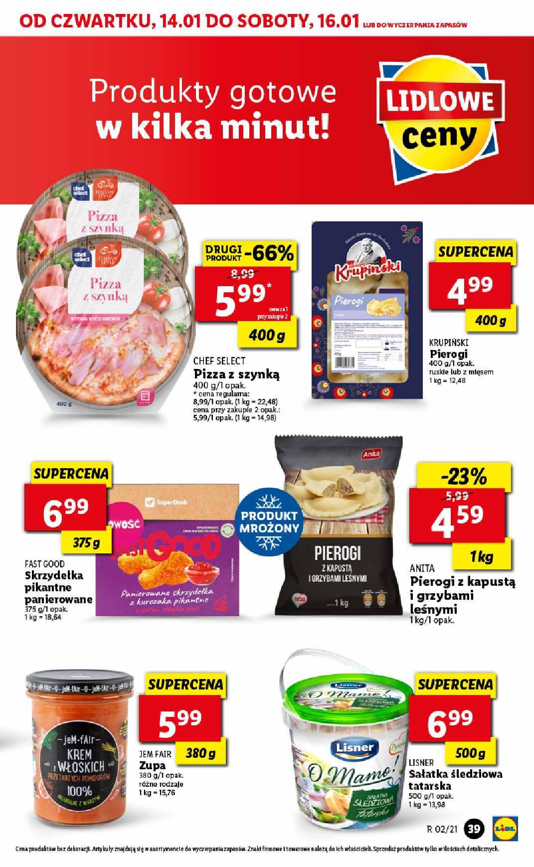 Gazetka promocyjna Lidl do 16/01/2021 str.39