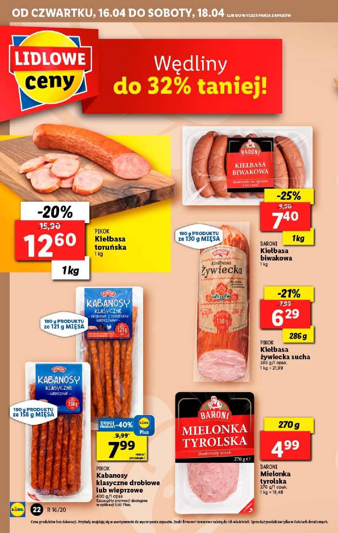 Gazetka promocyjna Lidl do 18/04/2020 str.22