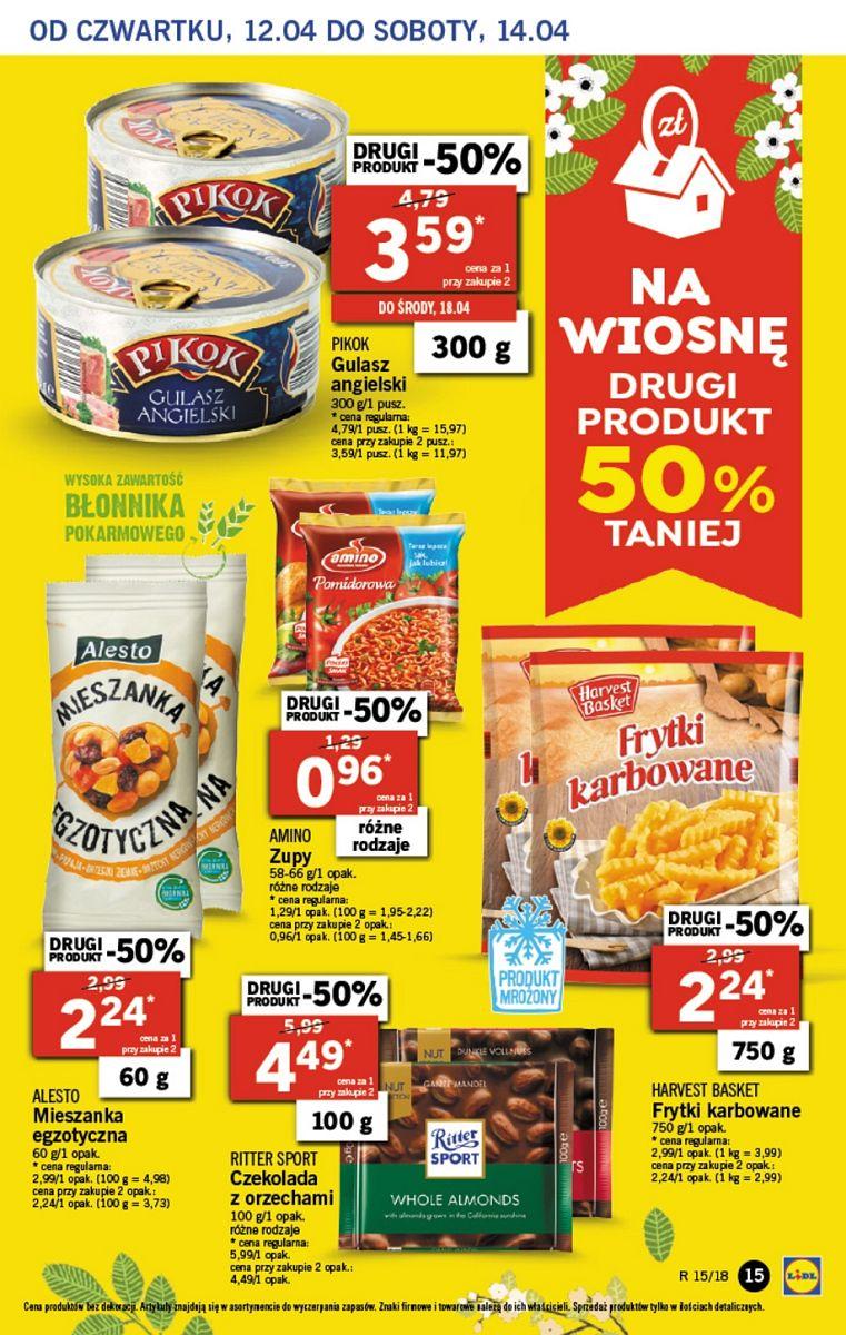 Gazetka promocyjna Lidl do 14/04/2018 str.15