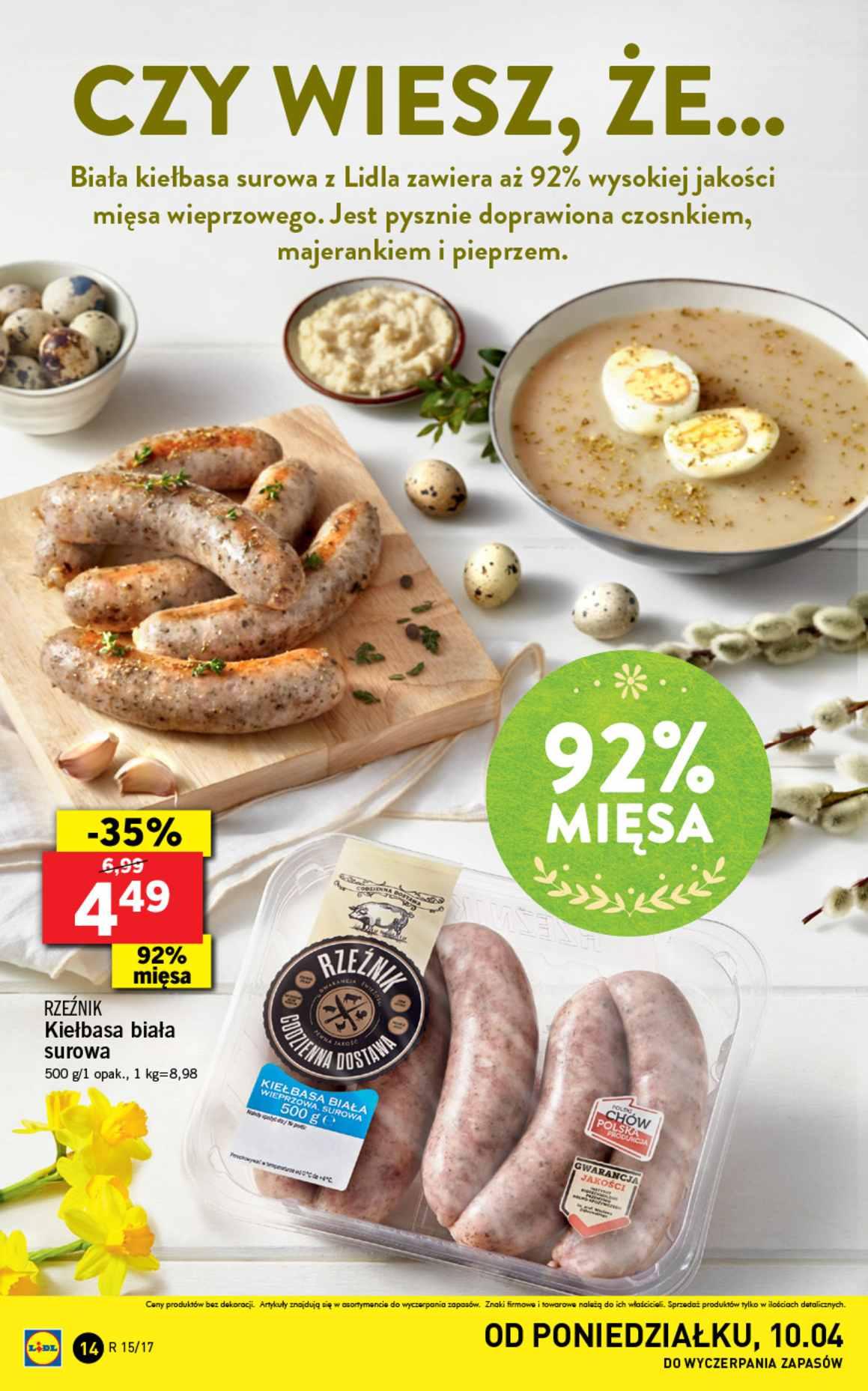 Gazetka promocyjna Lidl do 15/04/2017 str.14