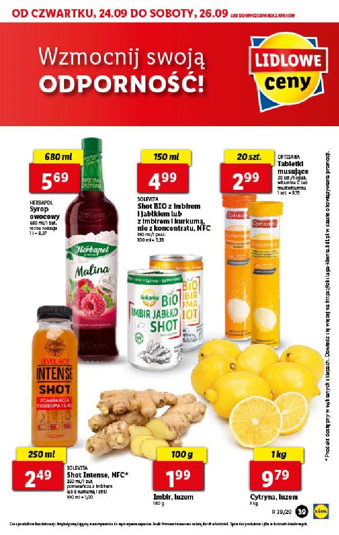 Gazetka promocyjna Lidl do 27/09/2020 str.39