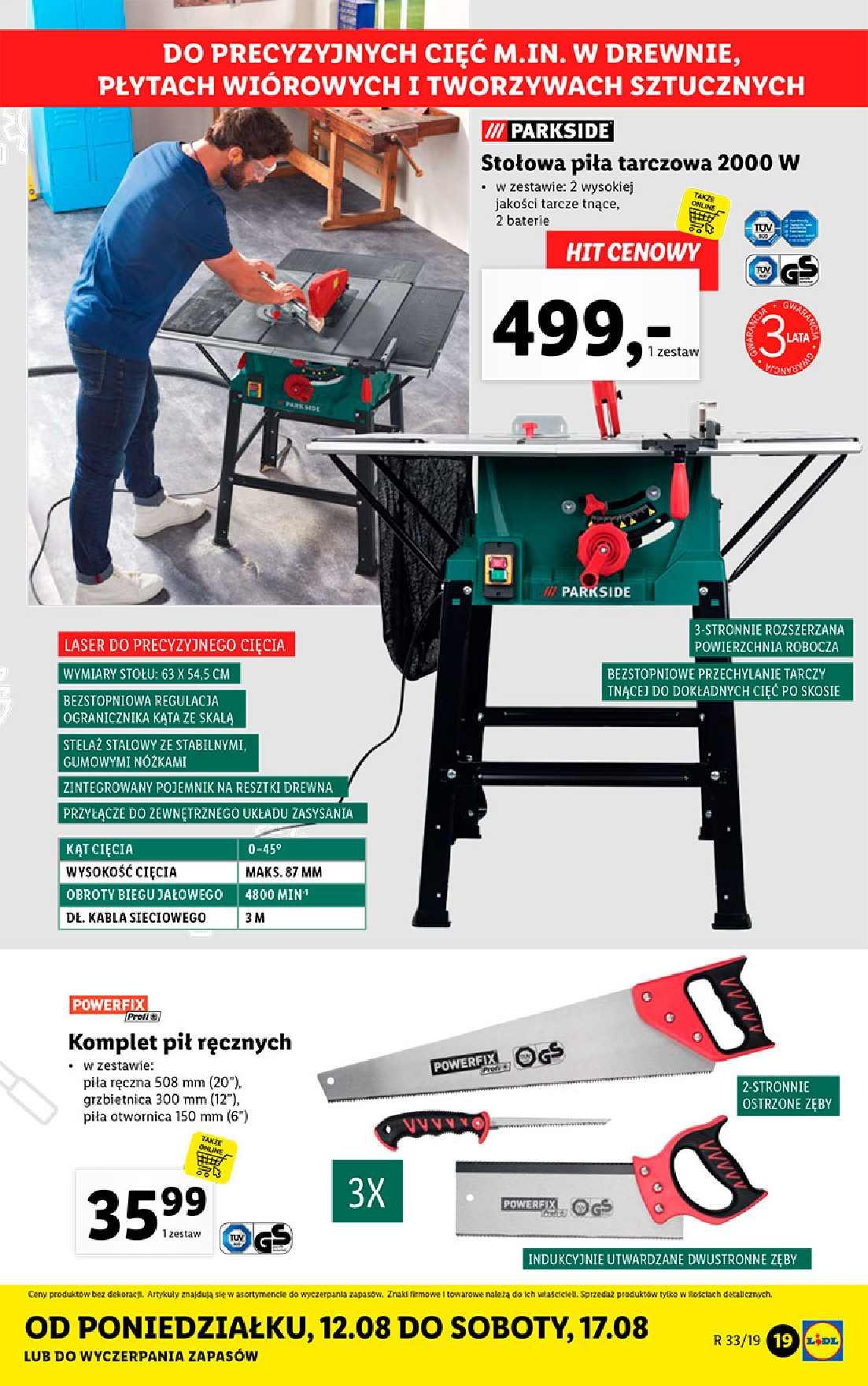 Gazetka promocyjna Lidl do 17/08/2019 str.19