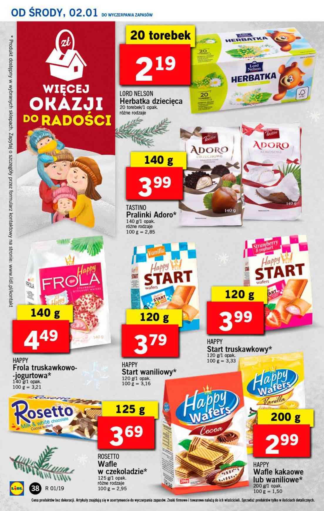 Gazetka promocyjna Lidl do 05/01/2019 str.38