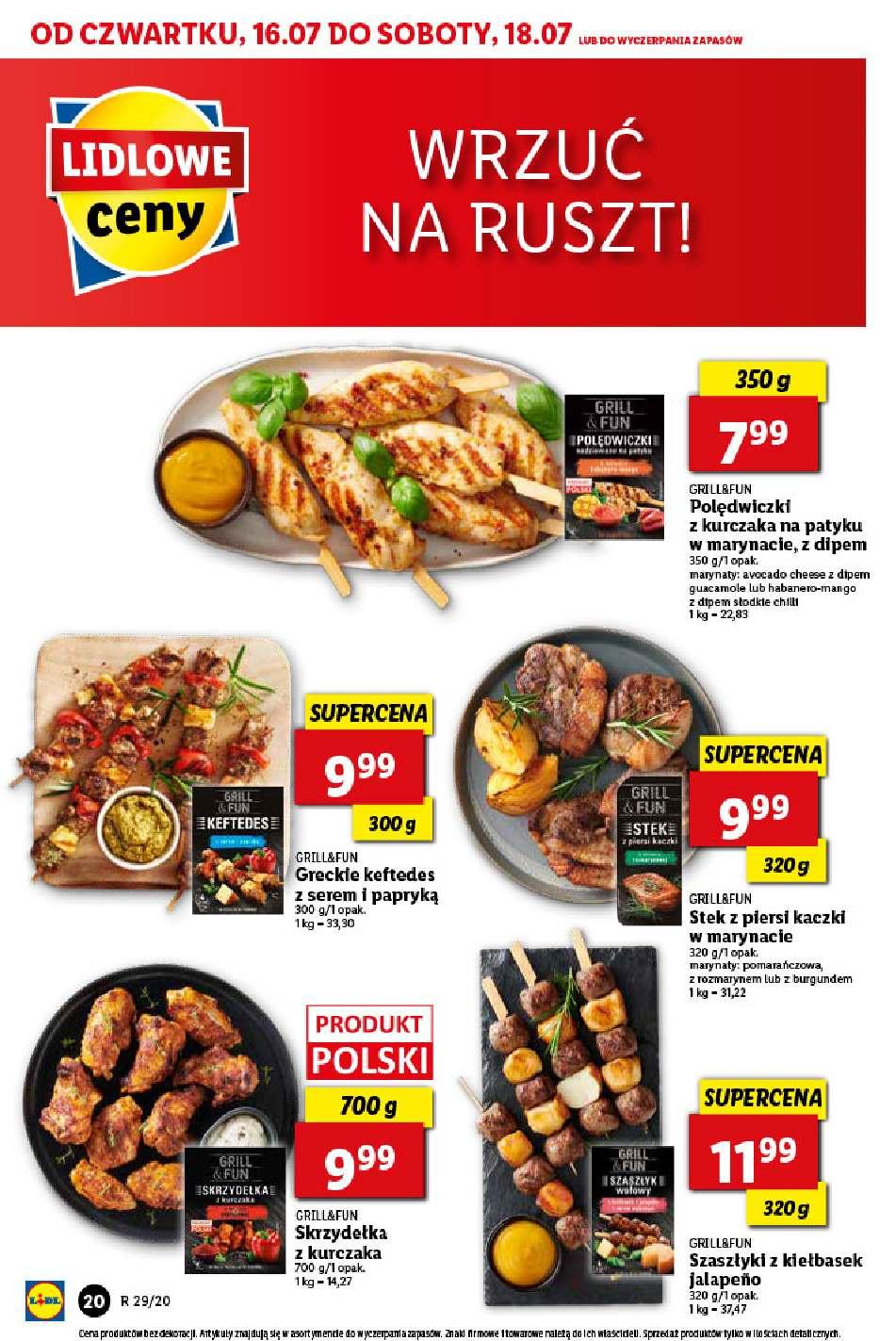 Gazetka promocyjna Lidl do 18/07/2020 str.20