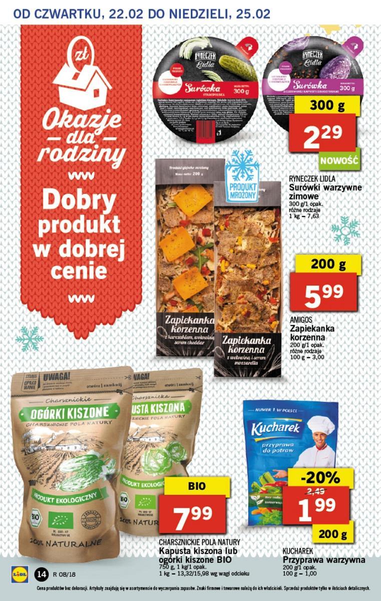 Gazetka promocyjna Lidl do 25/02/2018 str.14