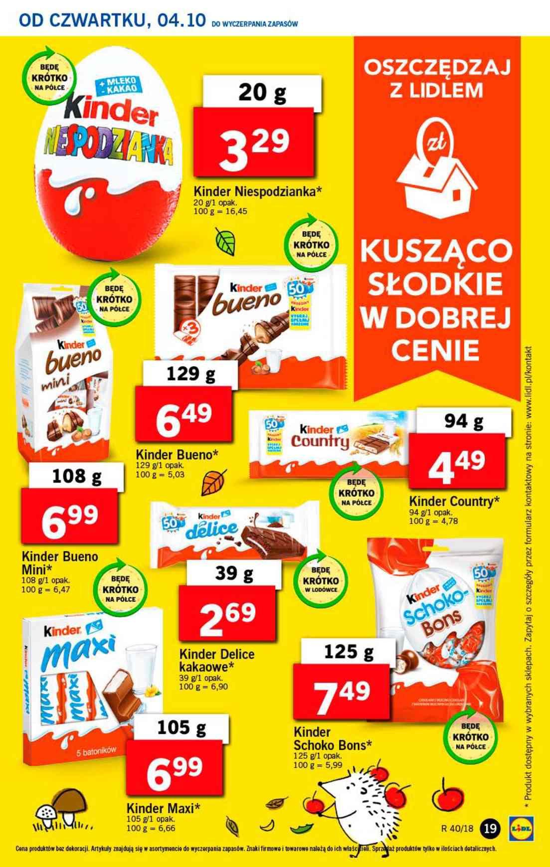 Gazetka promocyjna Lidl do 07/10/2018 str.19