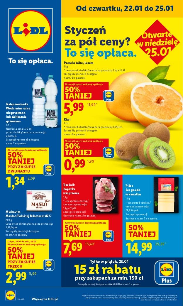 Gazetka promocyjna Lidl do 25/01/2026 str.1