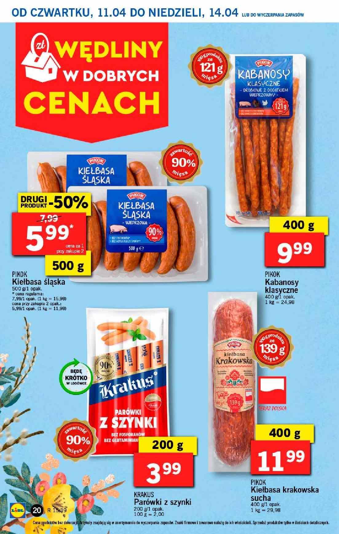 Gazetka promocyjna Lidl do 14/04/2019 str.20