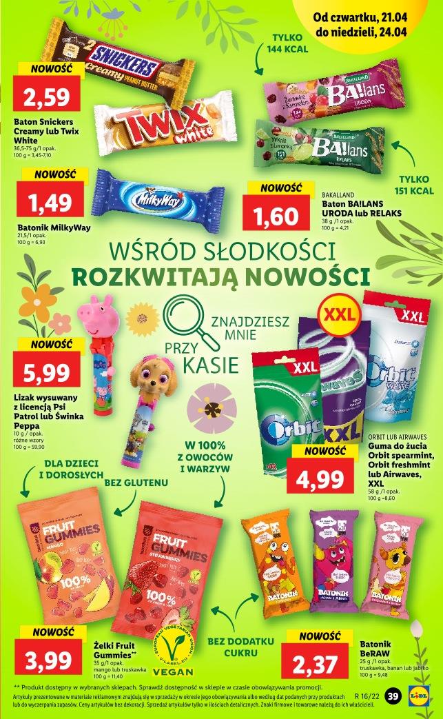 Gazetka promocyjna Lidl do 24/04/2022 str.39