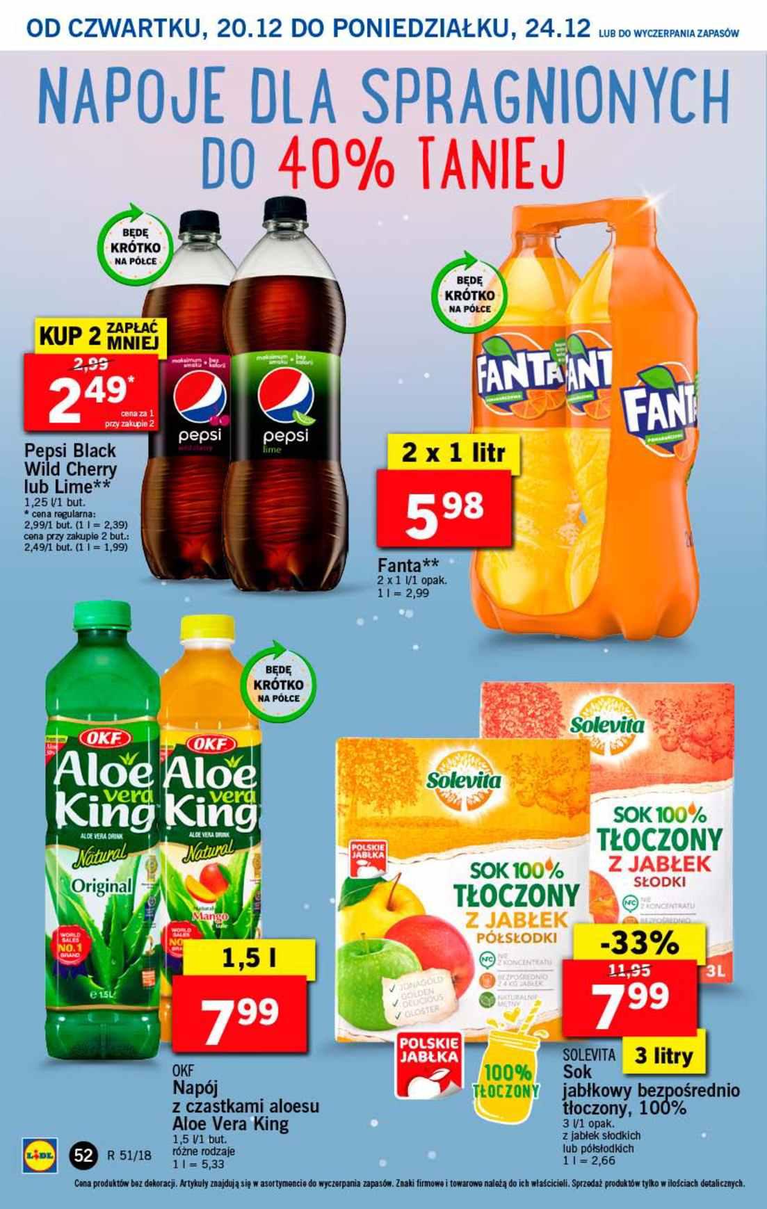 Gazetka promocyjna Lidl do 23/12/2018 str.52