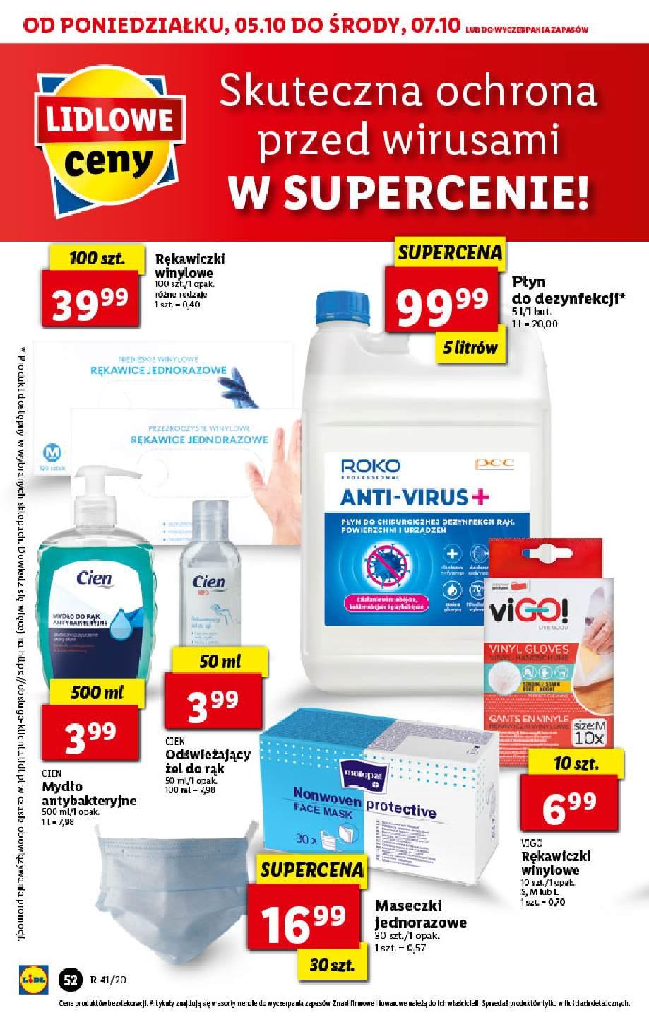 Gazetka promocyjna Lidl do 07/10/2020 str.52