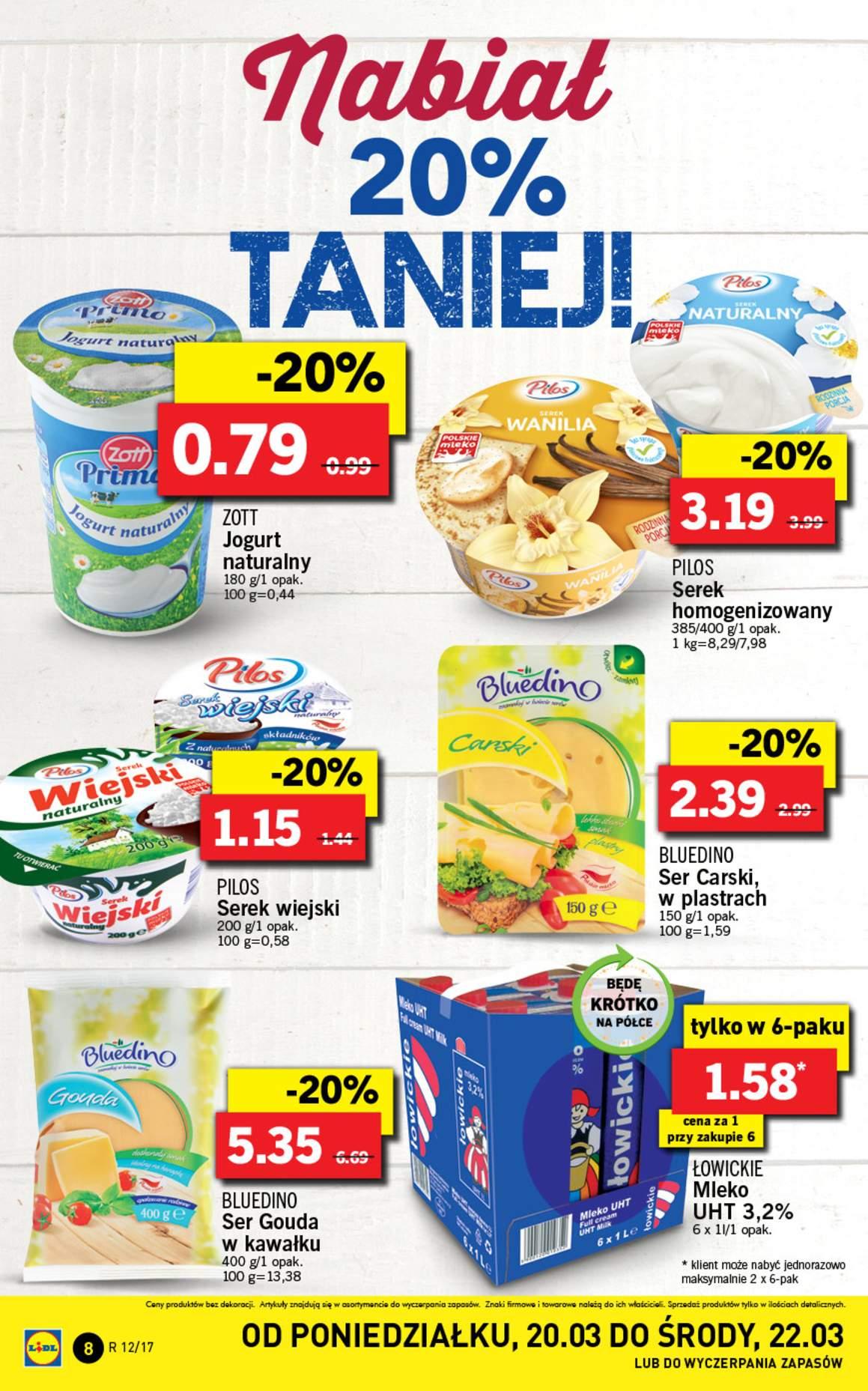 Gazetka promocyjna Lidl do 22/03/2017 str.8