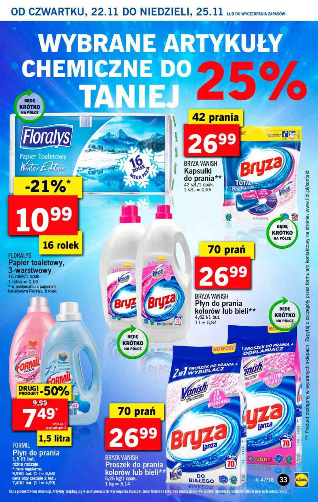 Gazetka promocyjna Lidl do 25/11/2018 str.33