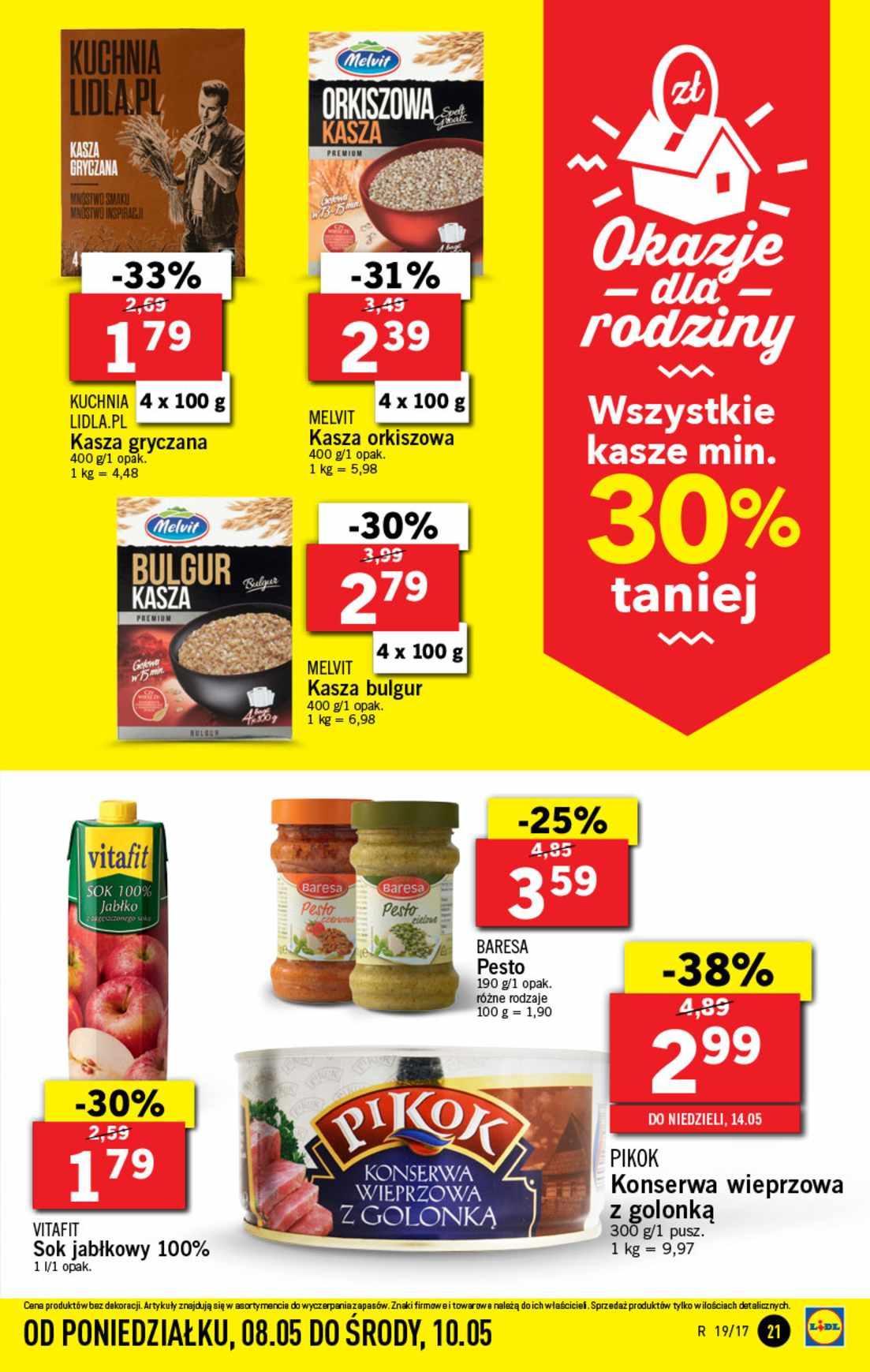 Gazetka promocyjna Lidl do 10/05/2017 str.21