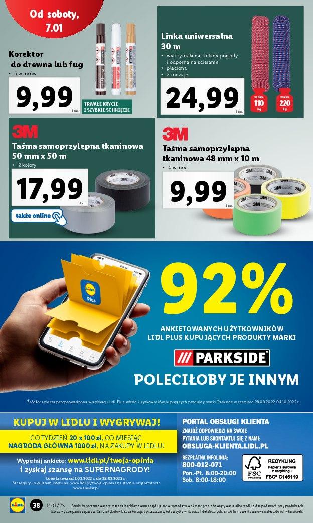 Gazetka promocyjna Lidl do 07/01/2023 str.38