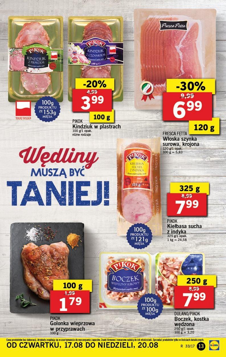 Gazetka promocyjna Lidl do 20/08/2017 str.13