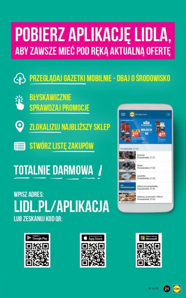 Gazetka promocyjna Lidl do 19/03/2017 str.21