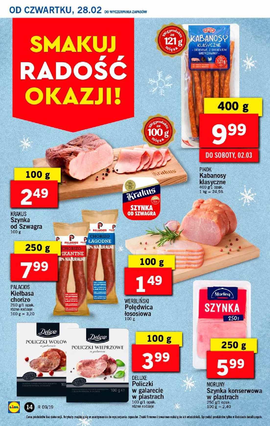 Gazetka promocyjna Lidl do 03/03/2019 str.14