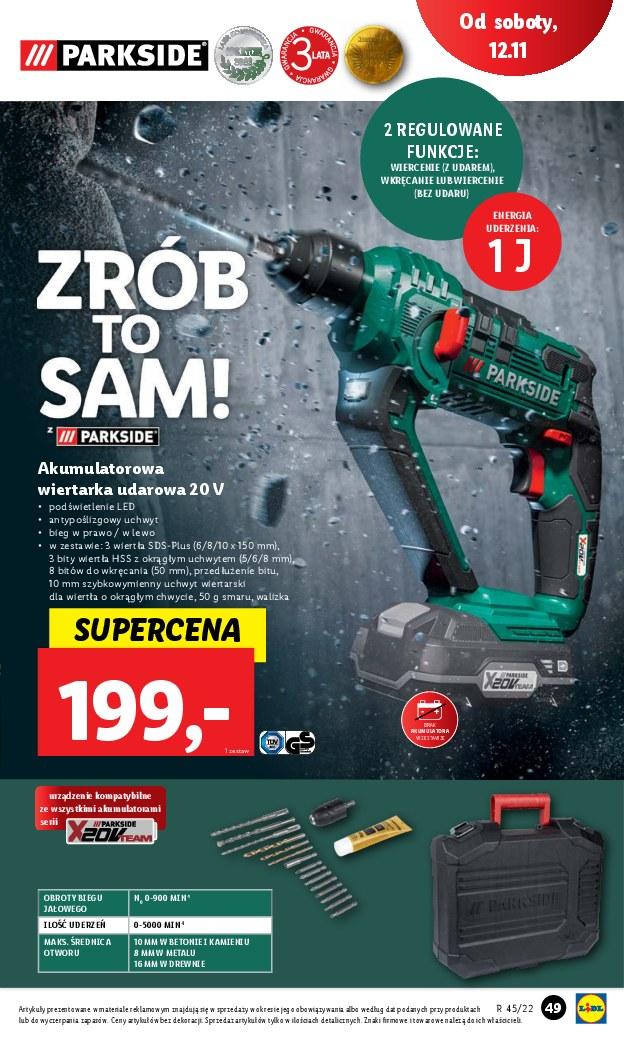 Gazetka promocyjna Lidl do 12/11/2022 str.49