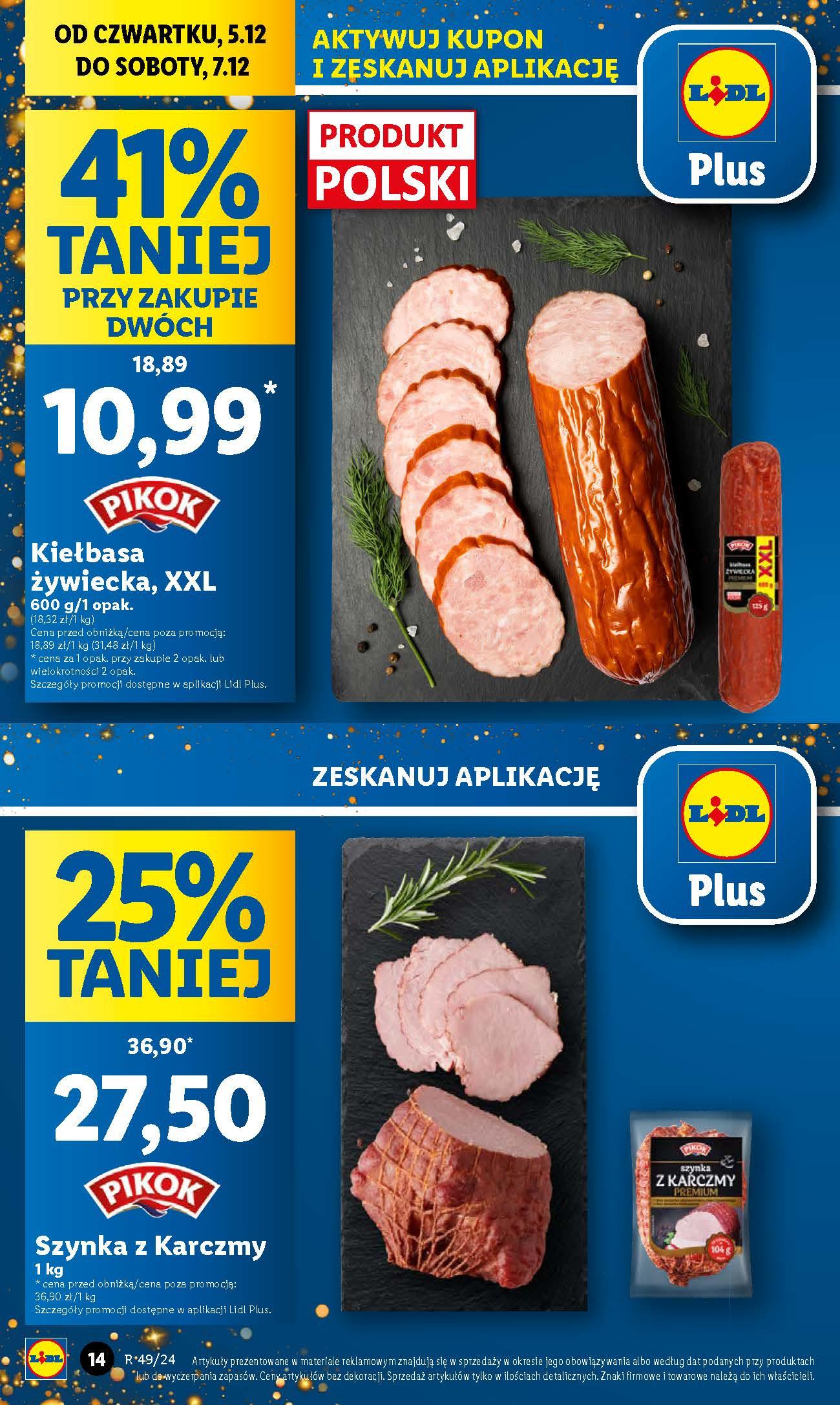 Gazetka promocyjna Lidl do 07/12/2024 str.14