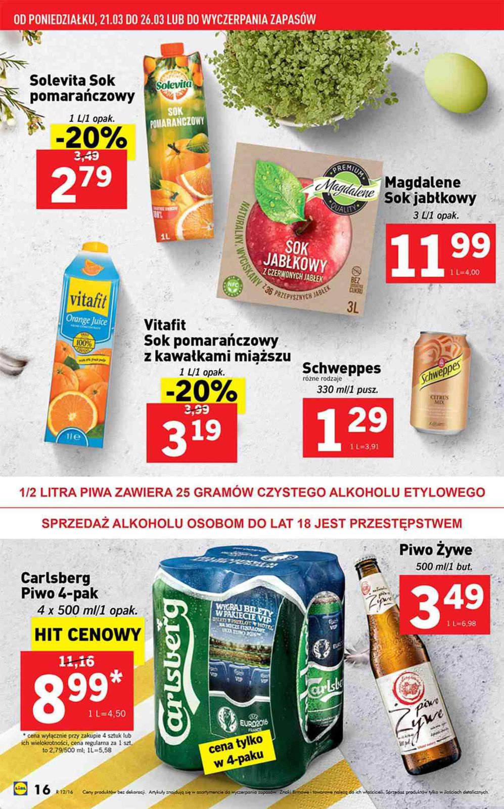 Gazetka promocyjna Lidl do 26/03/2016 str.16