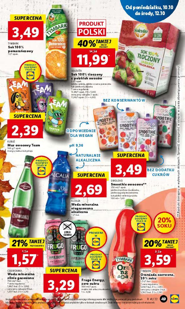 Gazetka promocyjna Lidl do 12/10/2022 str.49