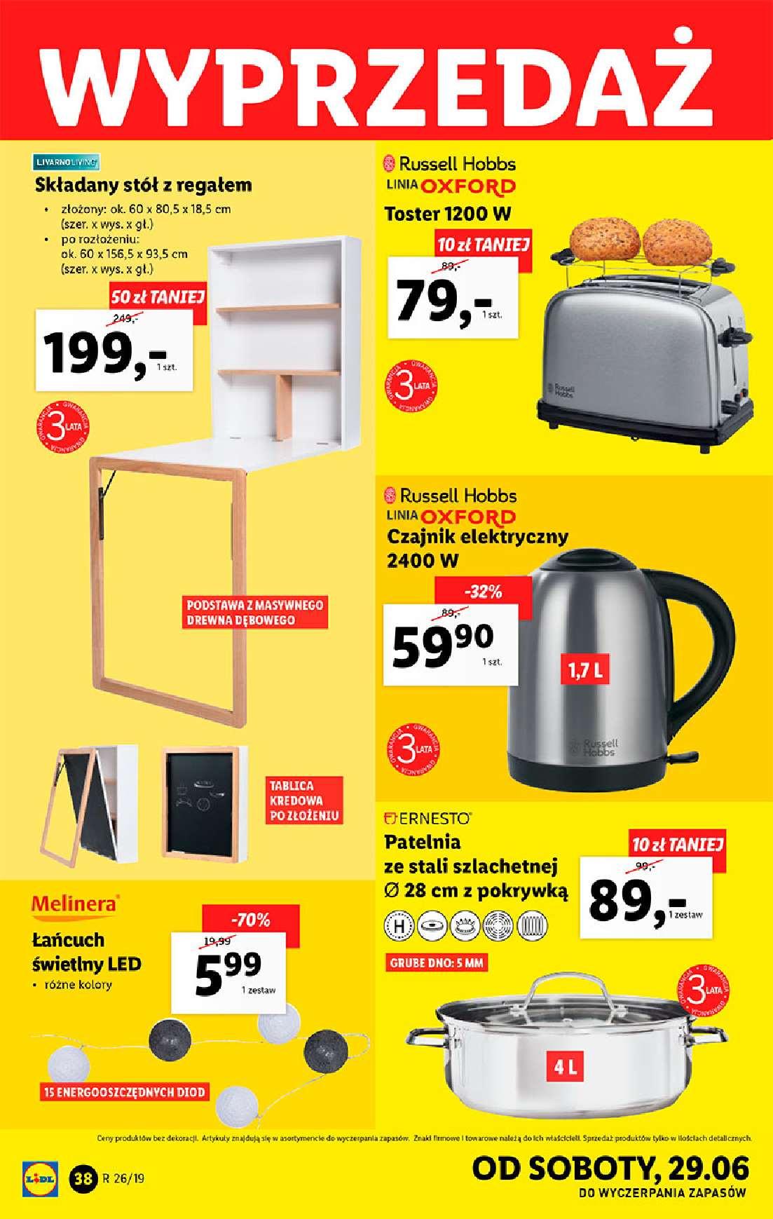 Gazetka promocyjna Lidl do 30/06/2019 str.38