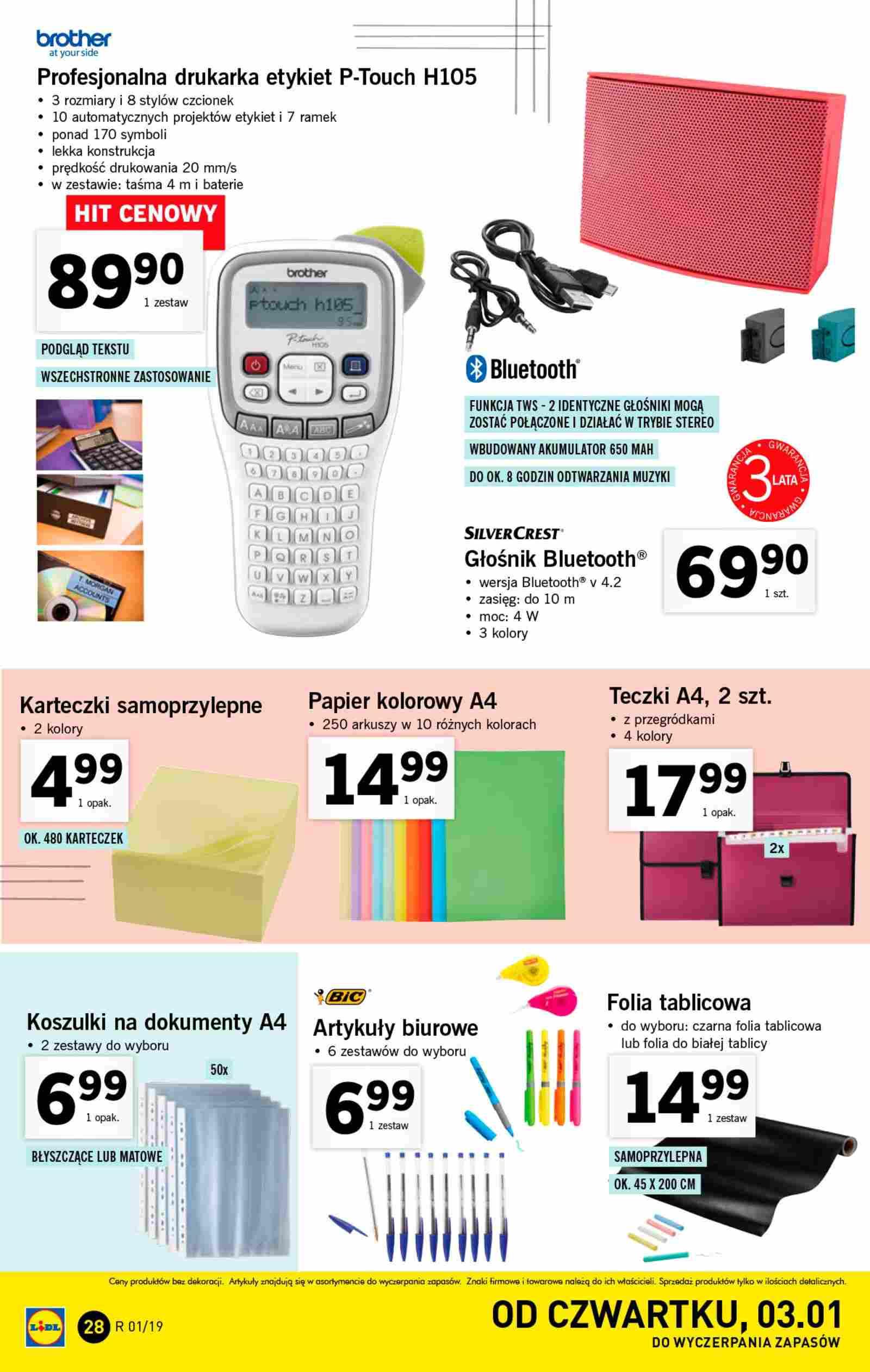 Gazetka promocyjna Lidl do 05/01/2019 str.28