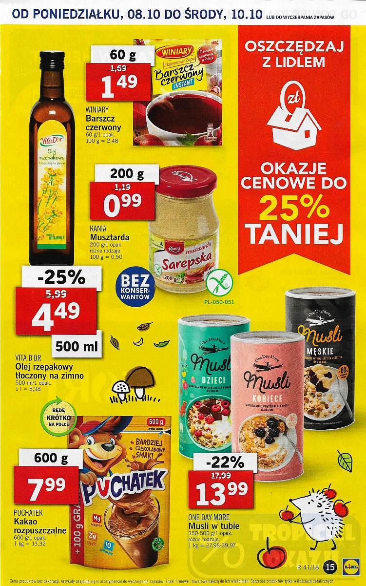 Gazetka promocyjna Lidl do 10/10/2018 str.15