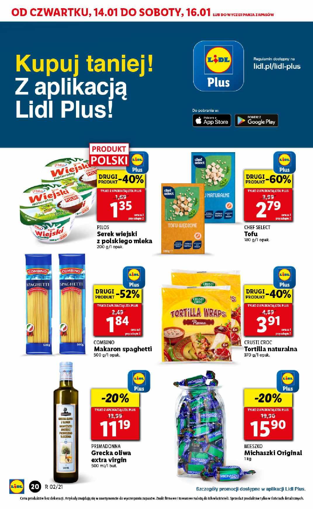 Gazetka promocyjna Lidl do 16/01/2021 str.20