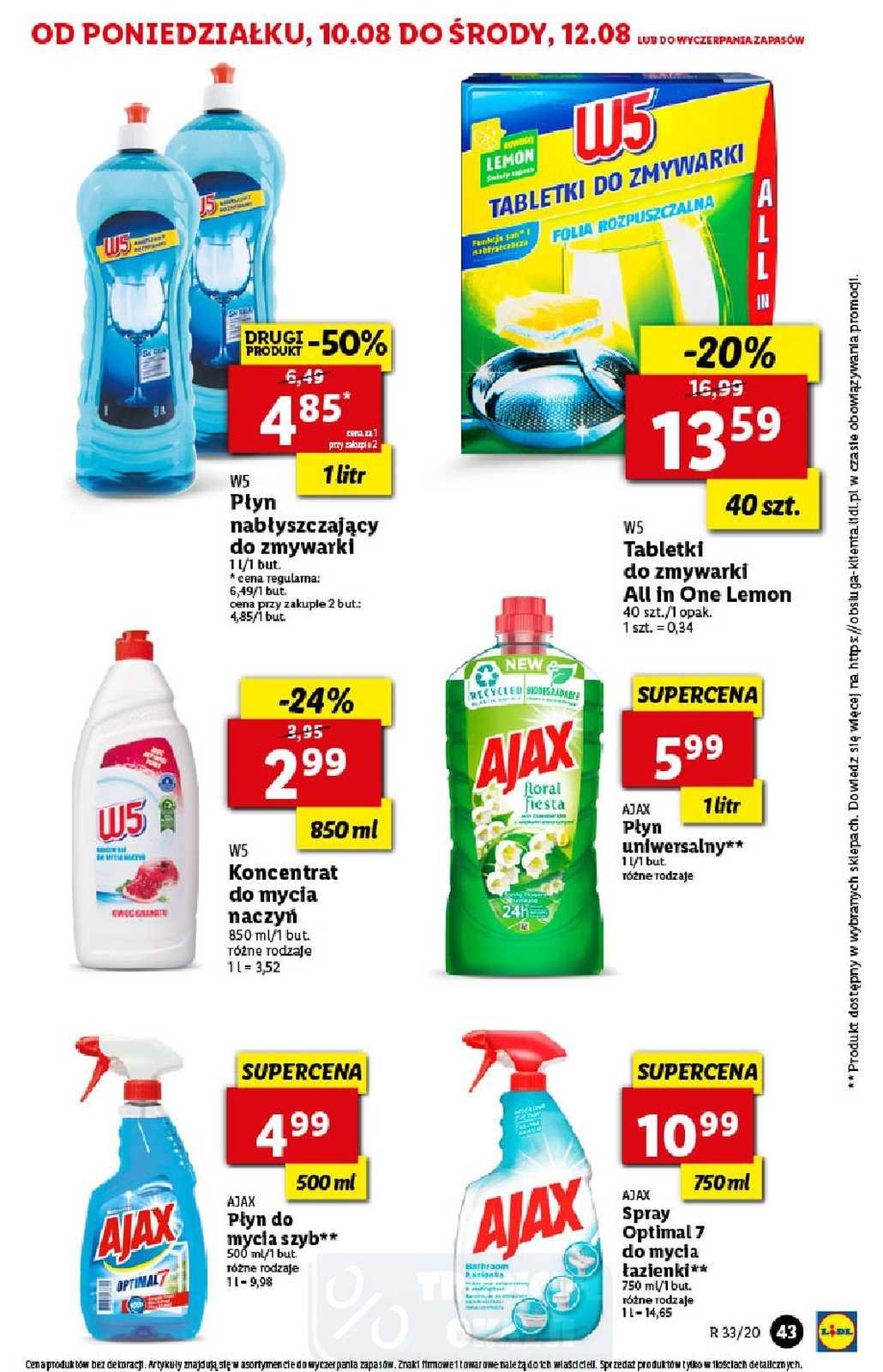 Gazetka promocyjna Lidl do 12/08/2020 str.43