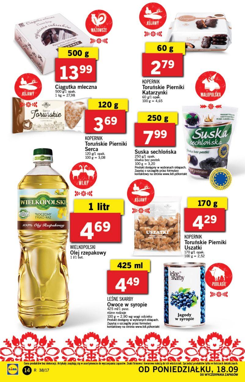 Gazetka promocyjna Lidl do 24/09/2017 str.14