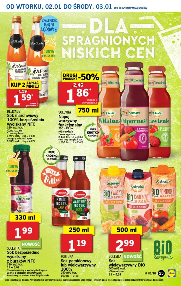 Gazetka promocyjna Lidl do 03/01/2018 str.25