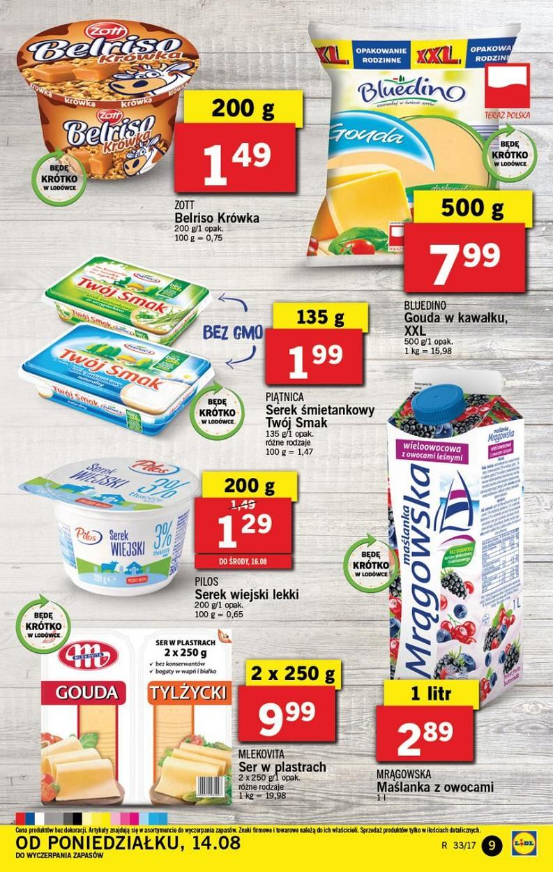 Gazetka promocyjna Lidl do 16/08/2017 str.9